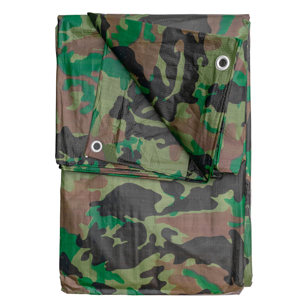 Camouflage M-Grade Tarpaulin 4m x 5m