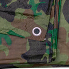 Camouflage M-Grade Tarpaulin 2m x 2m