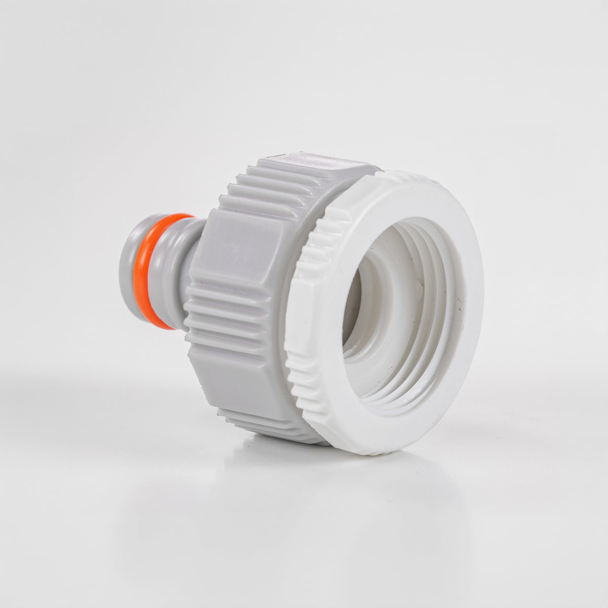 Female Tap Connector 1" or 3/4" BSP Female, Gray/White