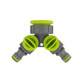 Double Tap Connector with Valves Lime