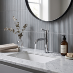 Meander Tec Lever Basin Mixer Tap with Waste