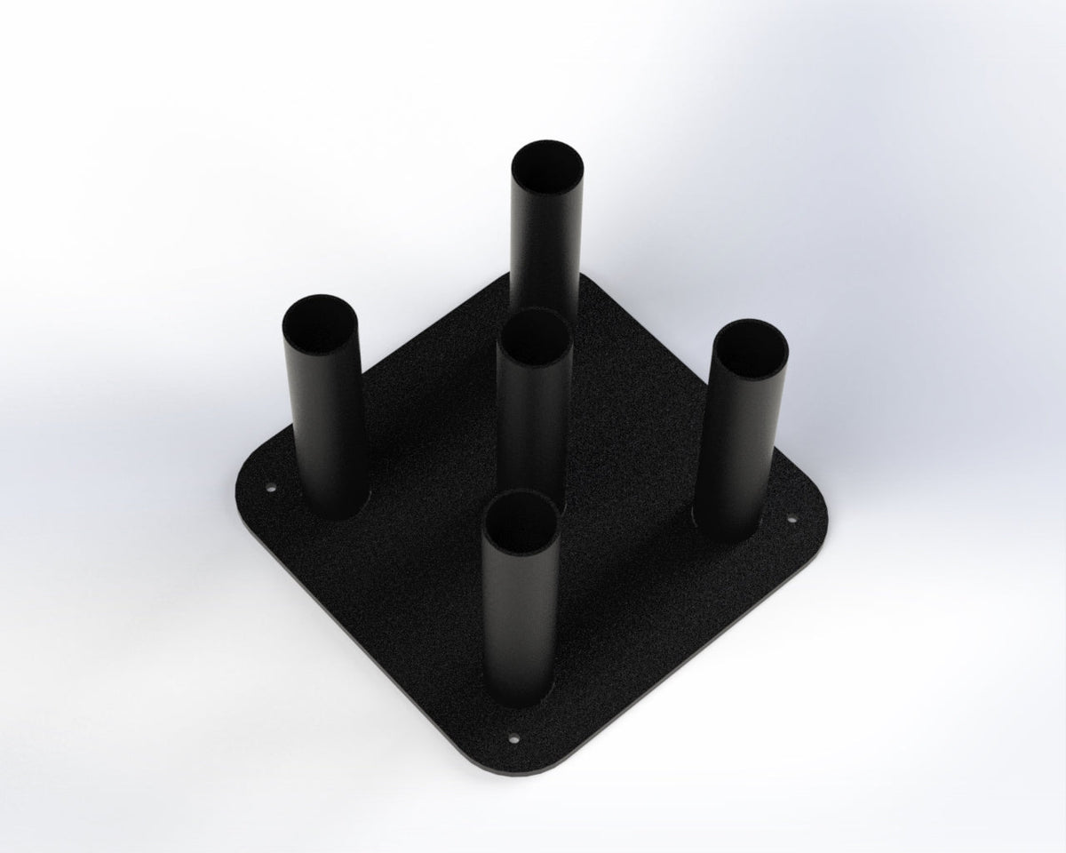 Trigon Barbell Flat Rack Holder