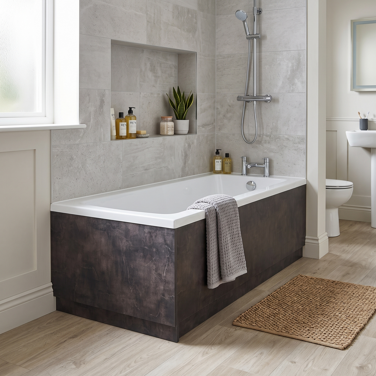 Solvex End Bath Panel with Plinth