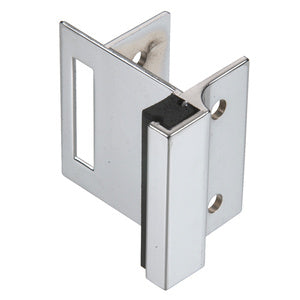 CRL Chrome Inswing Strike and Keeper for Square Moldings Installation on Partitions - TP743