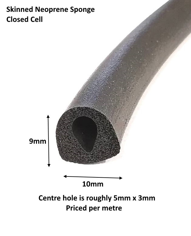 Closed Cell Neoprene Sponge Extrusion – Flexible Rubber Seal Strip (Water Tight)