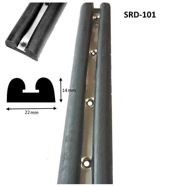 RUBBER DOUBLE D FENDER SRD101
