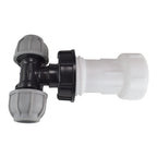 IBC Extender with 2” S60X6 Cap and 32mm MDPE Tee