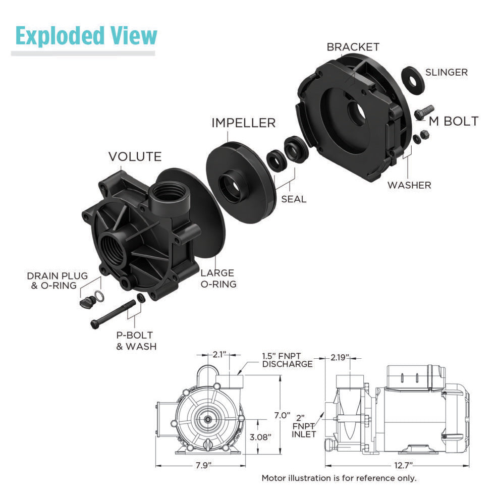 Teton Dynamics Ecostream Series Inline Pumps XT-3500
