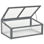 NookGrow Ground Cold Frame Greenhouse, 39" x 26" x 16", Gray
