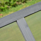 NookGrow Ground Cold Frame Greenhouse, 39" x 26" x 16", Gray