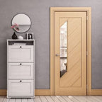 Torino Oak Prefinished Glazed Internal Fire Door FD30 - All Sizes