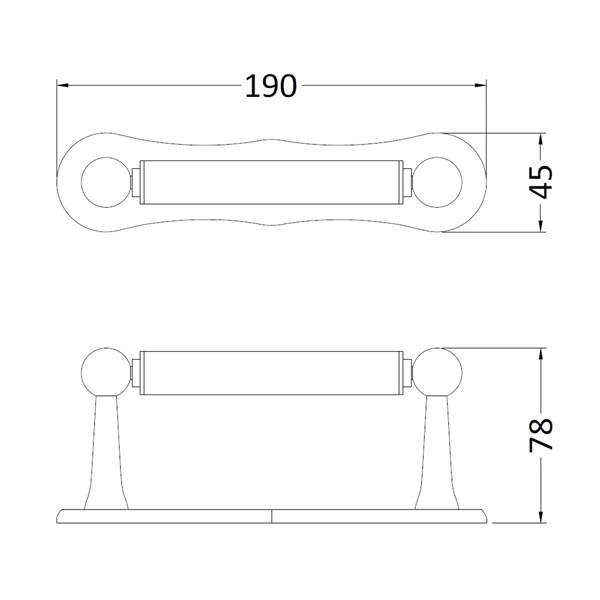Traditional Toilet Roll Holder - Closed