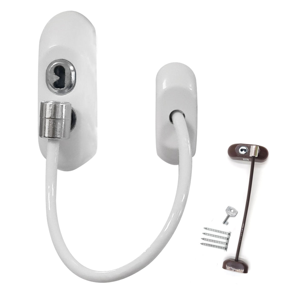 Key-Locking Window Cable Restrictor