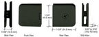 CRL Junior Traditional Style Fixed Panel U-Clamp