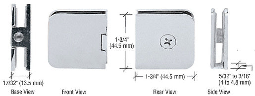 CRL Traditional Style Fixed Panel U-Clamp