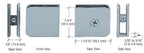 CRL Oversized Fixed Panel U-Clamp