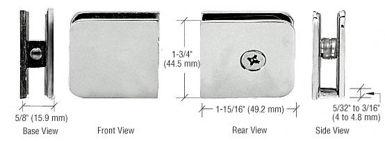 CRL Oversized Fixed Panel U-Clamp