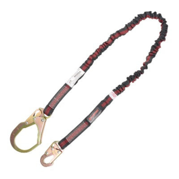 Shock Absorbing Lanyard - Internal Design - Snap Hook & Rebar Hook - 6ft