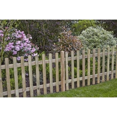 Forest 6ft x 3ft Pressure Treated Ultima Pale Picket Fence Panel
