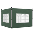 Gazebo Side Panels for 3x3(m) or 3x4(m) Pop Up Gazebo, 2 Pack Sides Replacement, Green