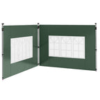 Gazebo Side Panels for 3x3(m) or 3x4(m) Pop Up Gazebo, 2 Pack Sides Replacement, Green