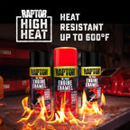 Engine Enamel, Automotive Spray Paint, Heat Resistant, Professional Grade, Easy-To-Use, Flat Black