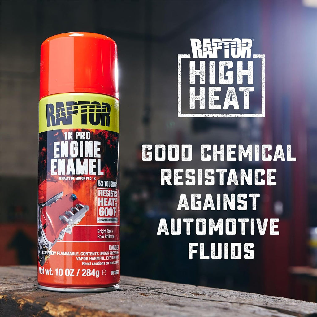 Engine Enamel, Automotive Spray Paint, Heat Resistant, Professional Grade, Easy-To-Use, Gloss Clear