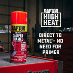 Caliper Enamel, Automotive Spray Paint, Heat Resistant, Protect Brake Calipers, Easy-To-Use, Satin Black