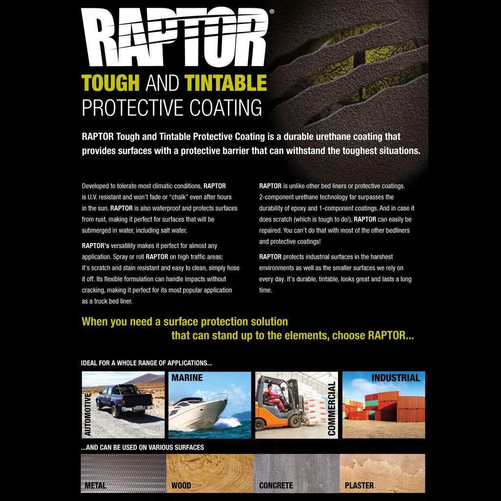 Tintable - U-POL Urethane Spray-On Truck Bed Liner Kit with included Spray Gun, 6 Quarts