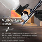 Surface Primer Airbrush Paint Set - Black, White, Gray (4 oz) - Acrylic Primer Paint, Water-Based Acrylic Polyurethane for Miniatures, Models, Plastic, Metal, Wood, Canvas, 3D Prints