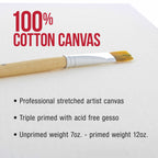 X-Large Stretched Canvas for Painting 30x40 inch Gallery Depth 1-1/2" Thick, 2-Pack - 12oz Acrylic Gesso Triple Primed, Professional Artist Quality, 100% Cotton - Oil, Pouring Paint