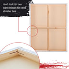 X-Large Stretched Canvas for Painting 30x40 inch Gallery Depth 1-1/2" Thick, 2-Pack - 12oz Acrylic Gesso Triple Primed, Professional Artist Quality, 100% Cotton - Oil, Pouring Paint