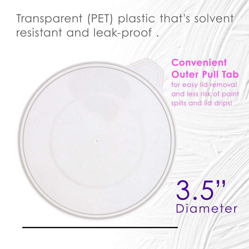 Pouring Masters 12-Pack Mixing Cup Lids for 12 Oz (350ml) Graduated Plastic Measuring Cup Lids - Storage Seal Top for Pouring Masters Automotive Paint Mixing Cups, Epoxy Resin, Art Supplies