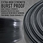 Pool Backwash Hose 1 1/2 Inch Diameter x 25 Feet - Discharge Hose for Pump, Sand Filter & Sump Pump Hoses - Burst Resistant Lay Flat Drainage Hoses for Inground & Above Ground Pools