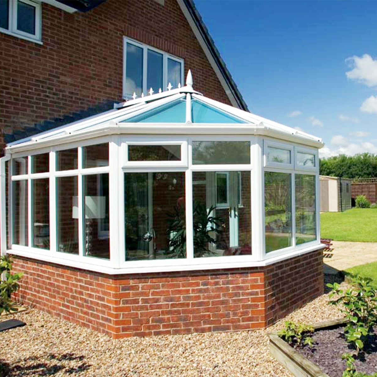 Ultraframe Chambered Glazing Bar Top Cap