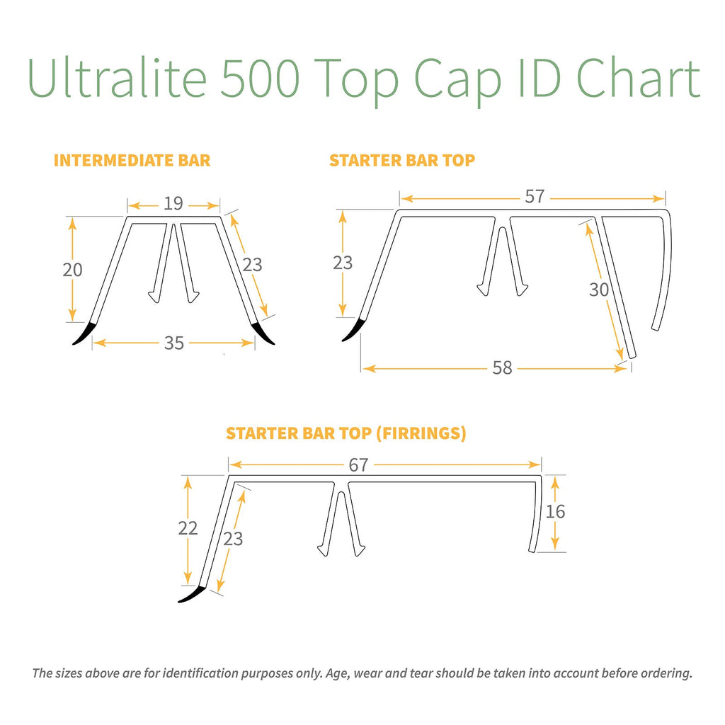 Ultralite 500 Glazing Bar Top Cap