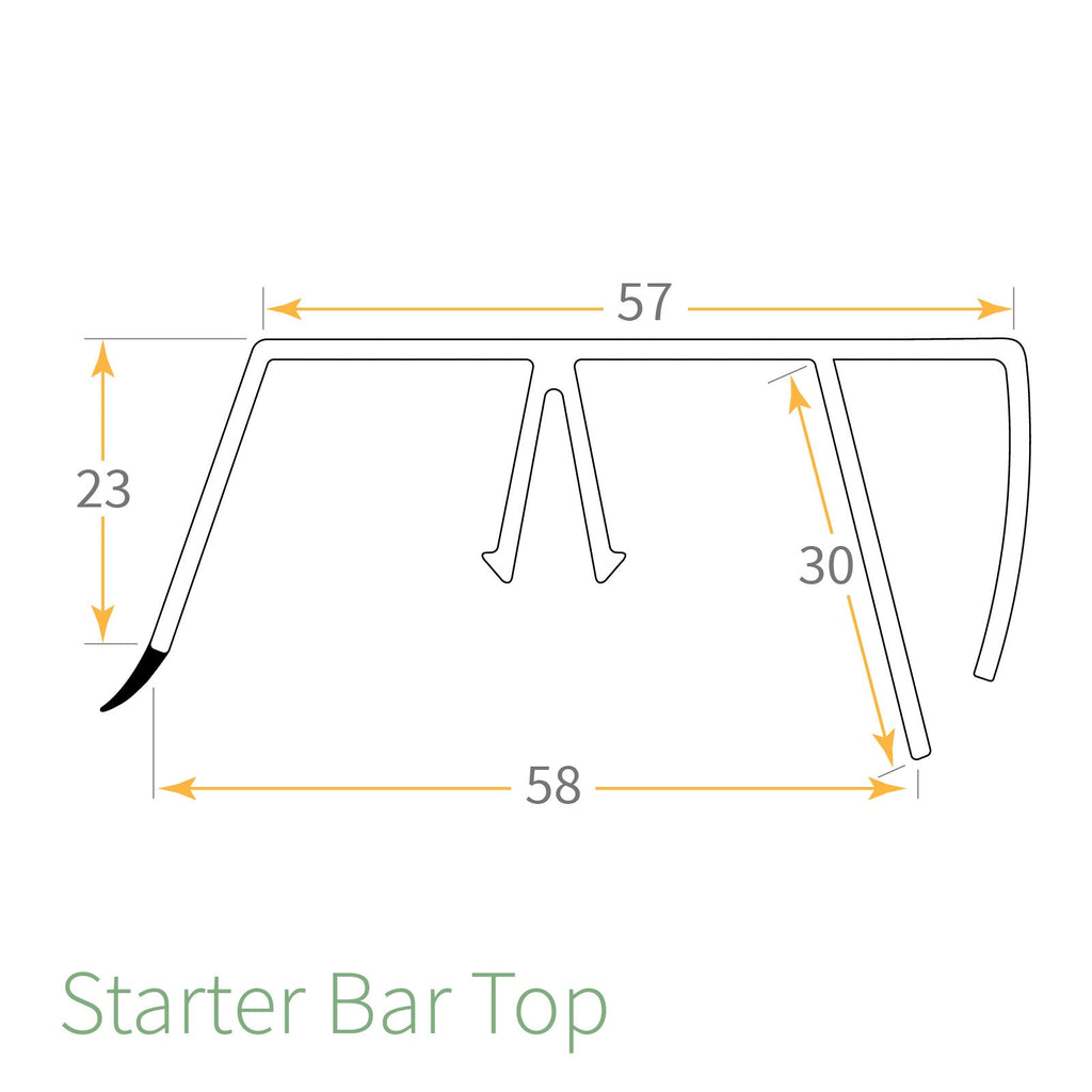 Ultralite 500 Glazing Bar Top Cap