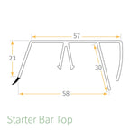 Ultralite 500 Glazing Bar Top Cap