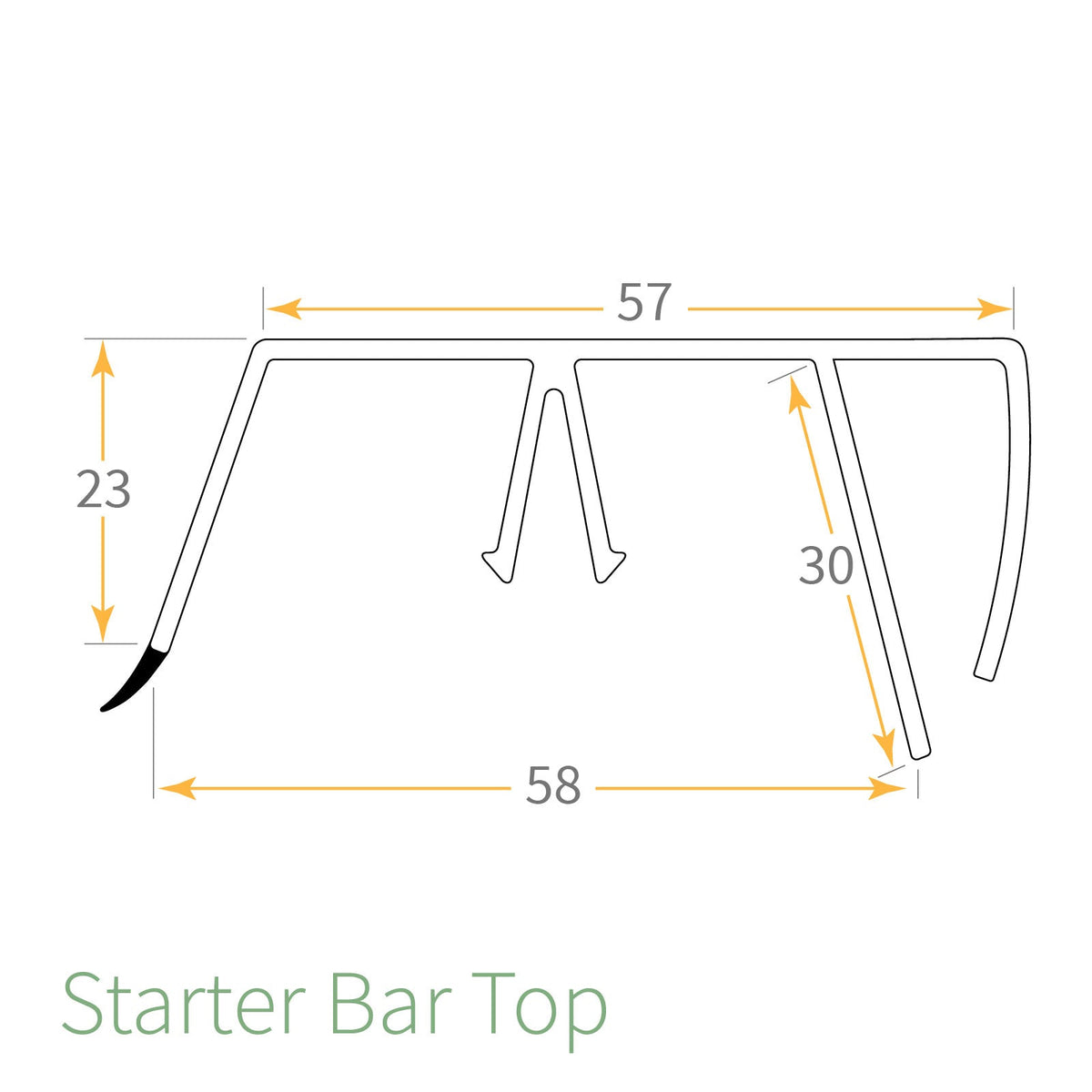 Ultralite 500 Glazing Bar Top Cap