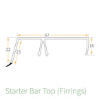 Ultralite 500 Glazing Bar Top Cap
