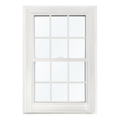 Vinyl New Construction Double Hung Window with Grids
