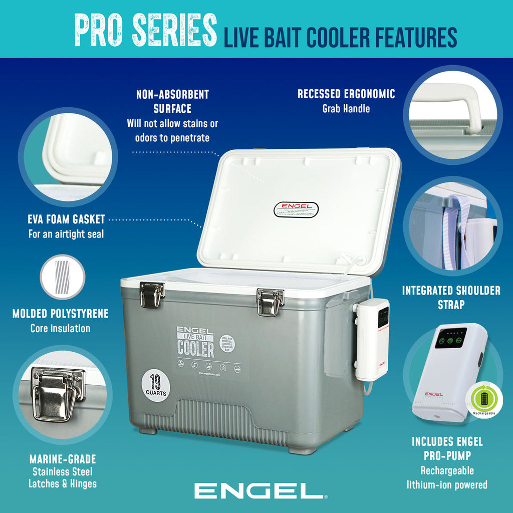 Engle 7.5Qt Live Bait Pro Cooler