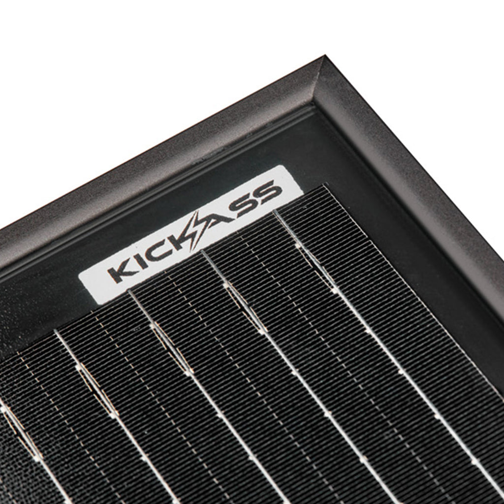 KickAss 12V 280W Ultra Slim Fixed Glass Solar Panel