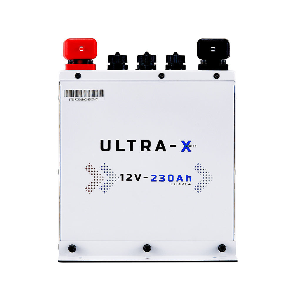 KickAss Smart 12V 230Ah Ultra-X Lithium Compact Deep Cycle Battery LiFePO4 - Arctic White