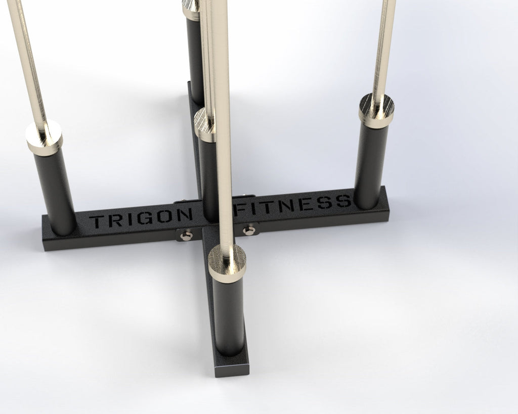 Trigon Vertical Olympic Bar X Holder (Holds 5 Bars)