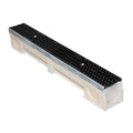 Industrial Drain U100 Polymer Concrete Channel x 1m w/ D400 Steel Grating