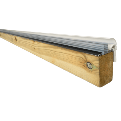 Capex Snap Down Gable End Finishing Profile and Glazing Bar (10-25mm) 2m - White
