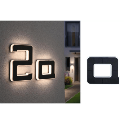 Outdoor Solar House Letter 3000K IP44 Replaceable Battery - Paulmann