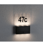 Outdoor Solar House Number Neda IP44 3000K PIR