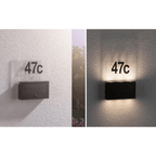 Outdoor Solar House Number Neda IP44 3000K PIR